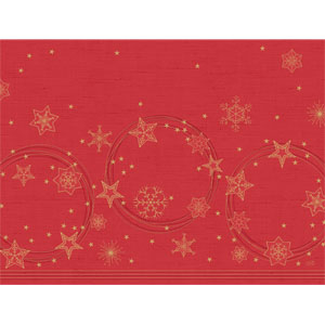 Placemats Paper 30x40cm Star Shine red