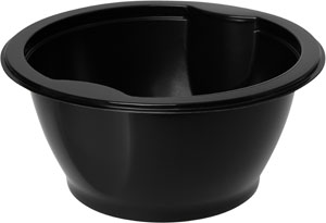 Bowl zwart PP Ø153/70mm 650cc