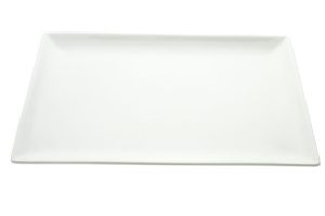 Plate white RH 20x30 cm