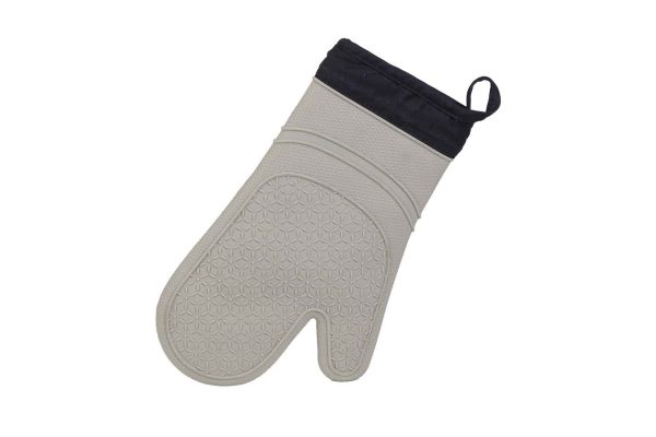 Oven mitt taupe 31x18cm Cilco/cotton