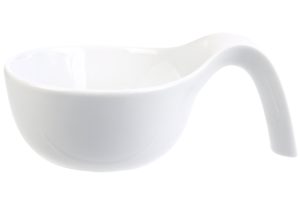 Bowl shape spoon white Ø10-18 ↨5 cm