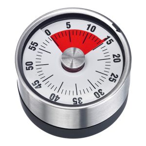 Kitchen timer stainless steel/plastic 60min