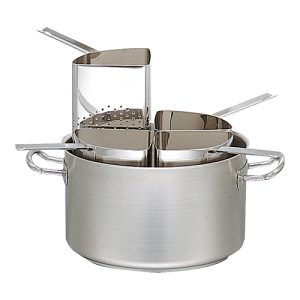 Pasta saucepan Ø35cm stainless steel + 4 insert