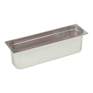 Gastronorm container stainless steel 2/4 ↨150mm