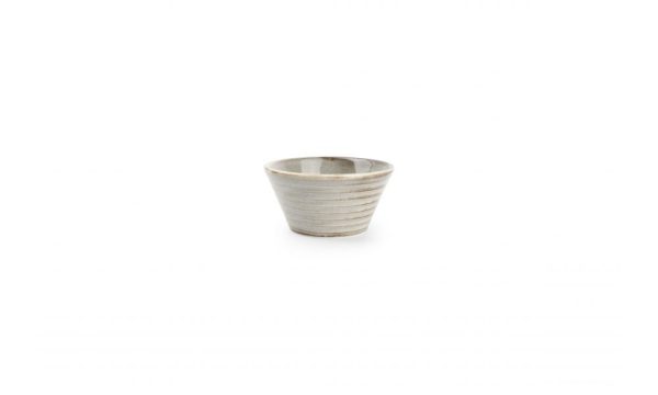 Lines grey Bowl Ø8 ↨h4cm