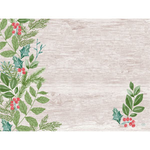 Placemats paper 30x40cm Winter Greenery