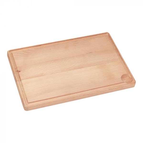 Cutting board 40x30 ↨2cm beech w/trench