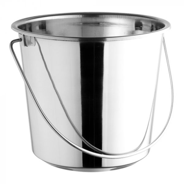 Seau inox 10L sans couvercle Ø27.5 ↨23.5cm