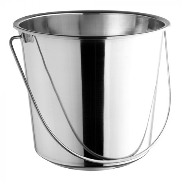 Bucket stainless steel 13L without lid Ø29.5 ↨25cm