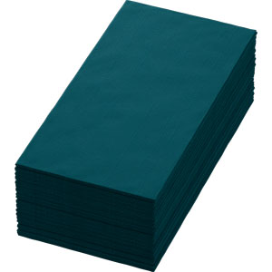 Servetten Dunisoft 40x40cm 1/8 Ocean teal