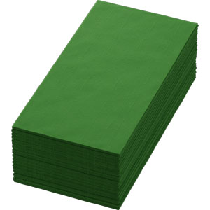 Servetten Dunisoft 40x40cm 1/8 Leaf green