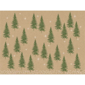 Placemats Paper 30x40cm Humble Trees