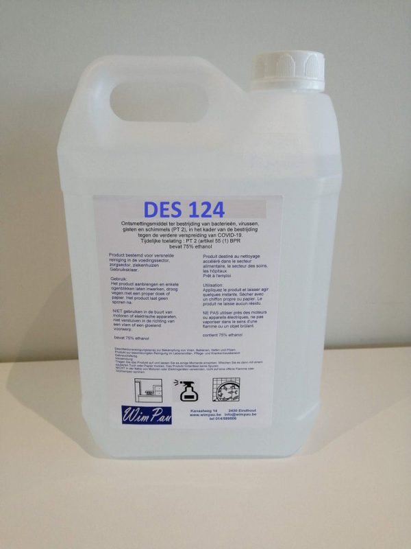 Hygienic cleaning spray 75% Etanol 5L refill.