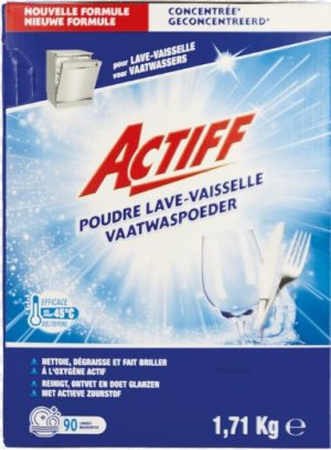 Poudre pour lave-vaisselle 1,71 kg.
Poudre lave-vaisselle