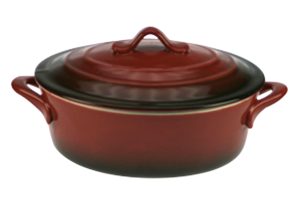 Ovenschotel red met dksl Ø165x130 ↨65mm 0.5l