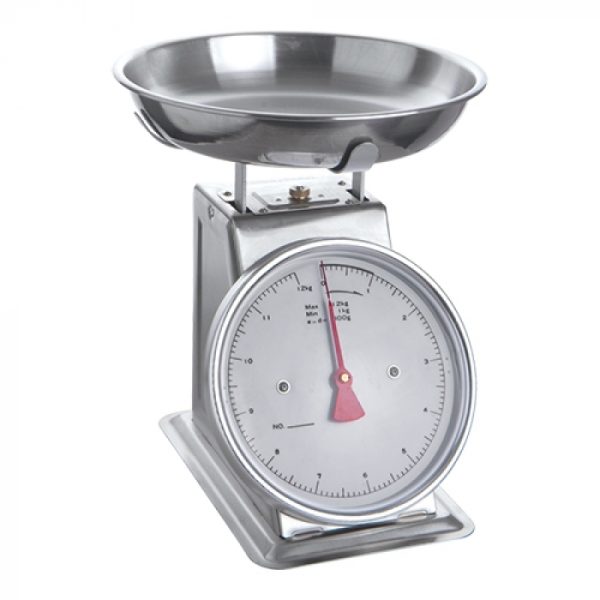 Scale stainless steel bowl max. 12kg