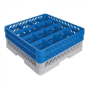 Foot glass basket 16 compartments +2 max Ø11.2 ↨16cm