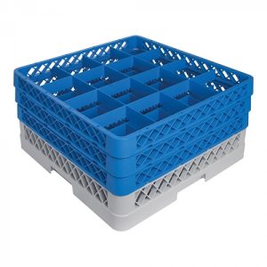 Foot glass basket 16 compartments +3 max Ø11.2 ↨20cm