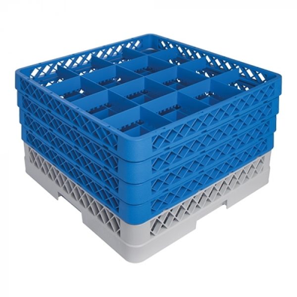 Foot glass basket 16 compartments +4 max Ø11.2 ↨24cm