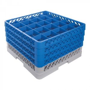 Foot glass basket 25 compartments +4 max Ø9 ↨24cm