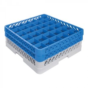 Foot glass basket 36 compartments +2 max Ø7.4 ↨16cm