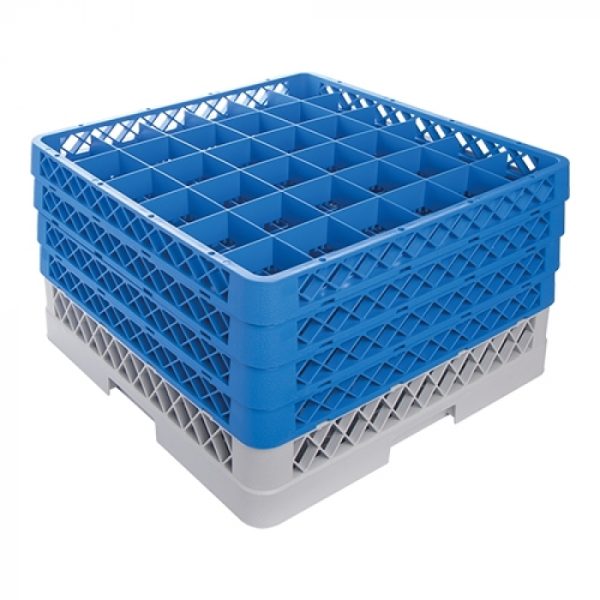 Foot glass basket 36 compartments +4 max Ø7.4 ↨24cm