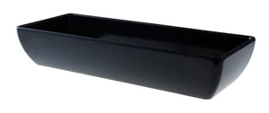 Melamine Truyts Bowl elongated 222x90 ↨40mm black