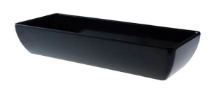 Melamine Truyts Bowl elongated 317x130 ↨60mm Black