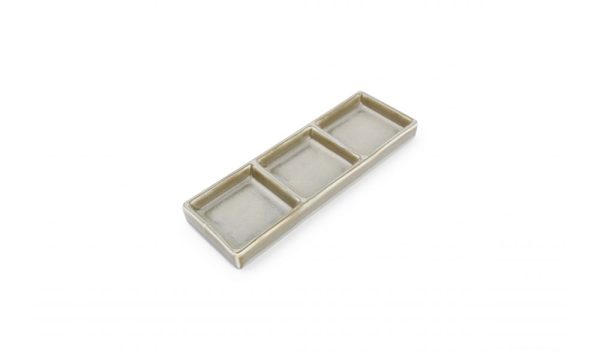 Usko green 3-compartment bowl 24x8cm