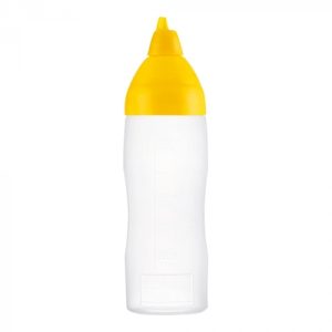 Flacon compressible en plastique 35cl Jaune