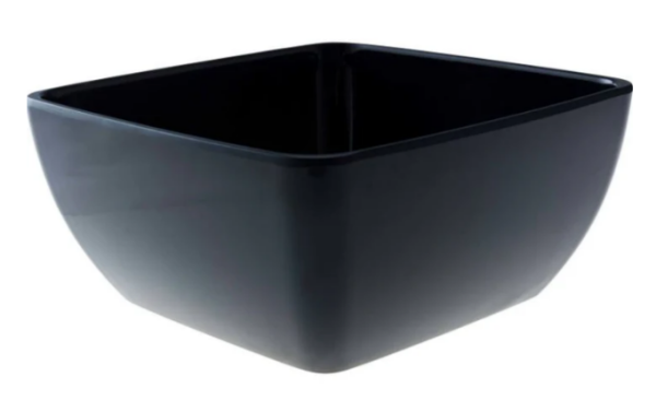 Melamine Truyts Bowl square 190 ↨90mm Black