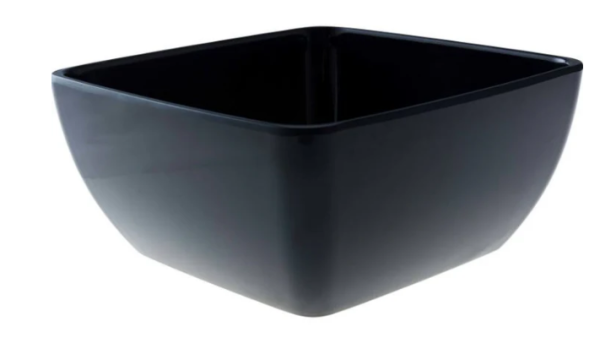 Melamine Truyts Bowl square 250 ↨120mm Black