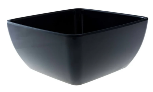 Melamine Truyts Bowl square 220 ↨104mm Black