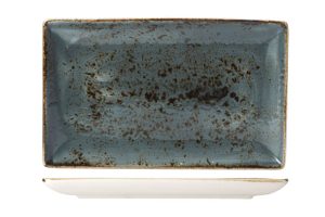 Craft blue flat plate 27X16.75CM