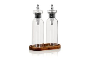 Bouteille d’huile/vinaigre Arôme 300ml. Set avec support Ø58 160x82 ↨210mm