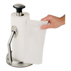 Kitchen roll holder w/suction foot